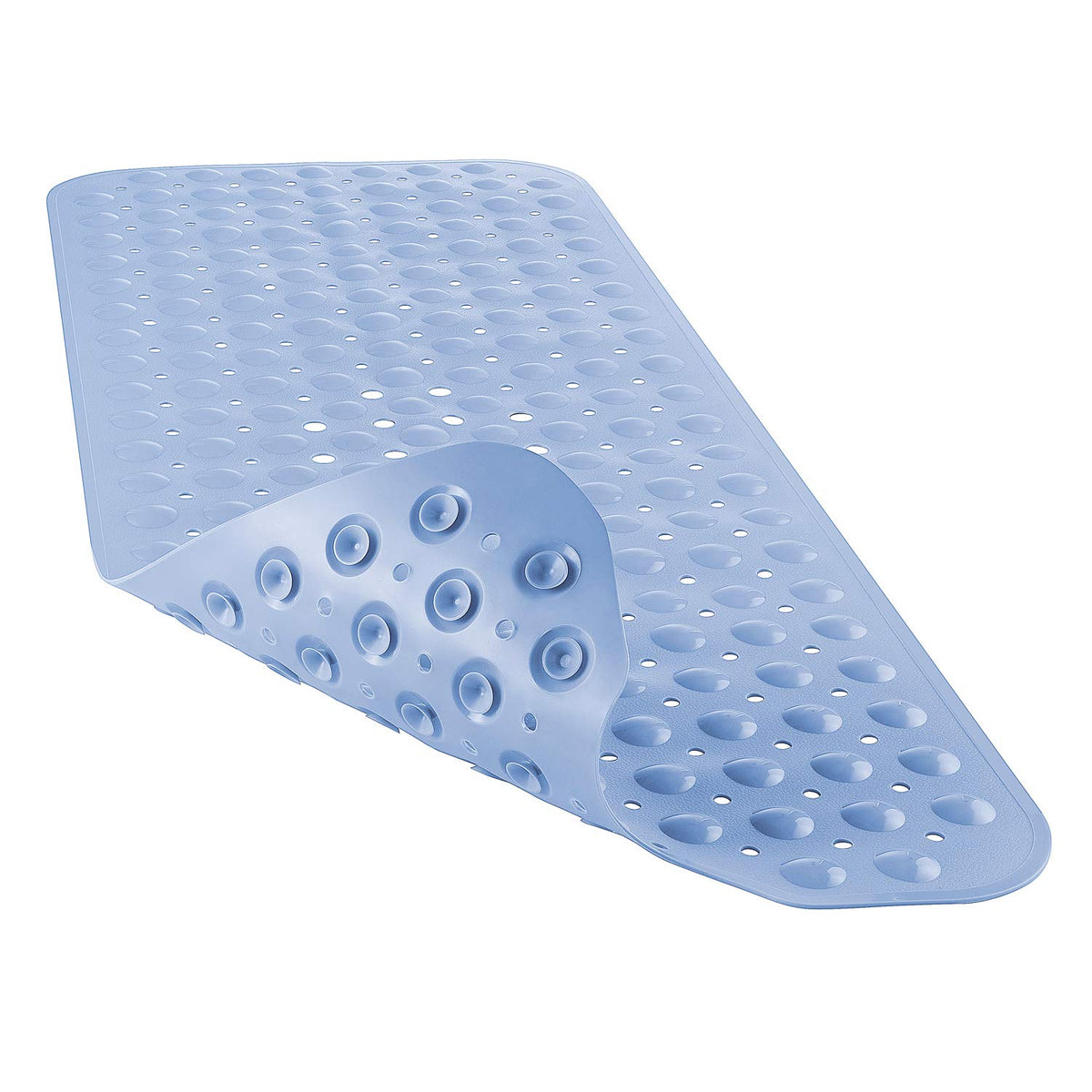 YINENN Bath and Shower Safety Mats 40x16 inch, Non Slip with Suction Cups for Bathroom Stall and Tub Floor, Extra Large and Machine Washable, Drain Holes Keep Bathtub Clean, Clear