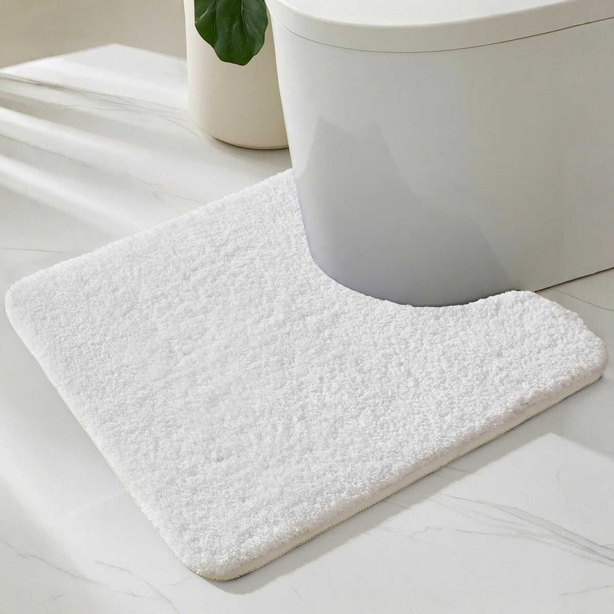 TYUU Navy Blue Bathroom Rugs, Ultra Soft Bath Rugs Non Slip Washable, Super Absorbent Quick Dry Small Bath Mat with Rubber Backing for Bathroom Floor, Shower, or Sink, Navy Blue 16" x 24"