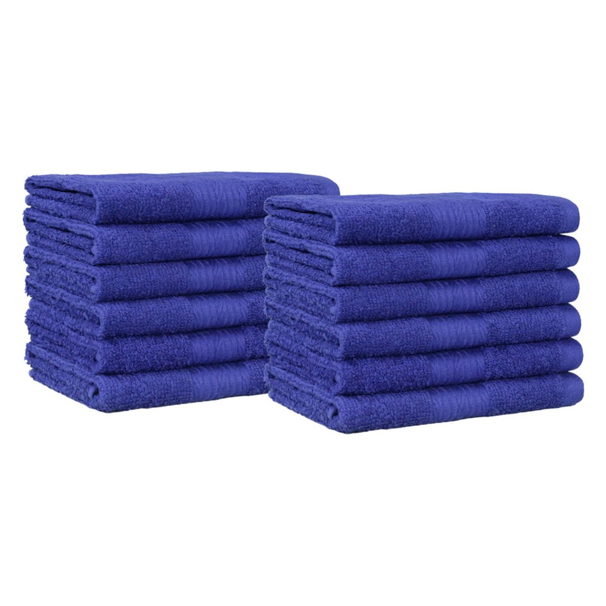 Amazon Basics Fast Drying Cotton Washcloths for Bathroom, Machine Washable, Soft and Highly Absorbent, 12 x 12 in, White, 24-Pack