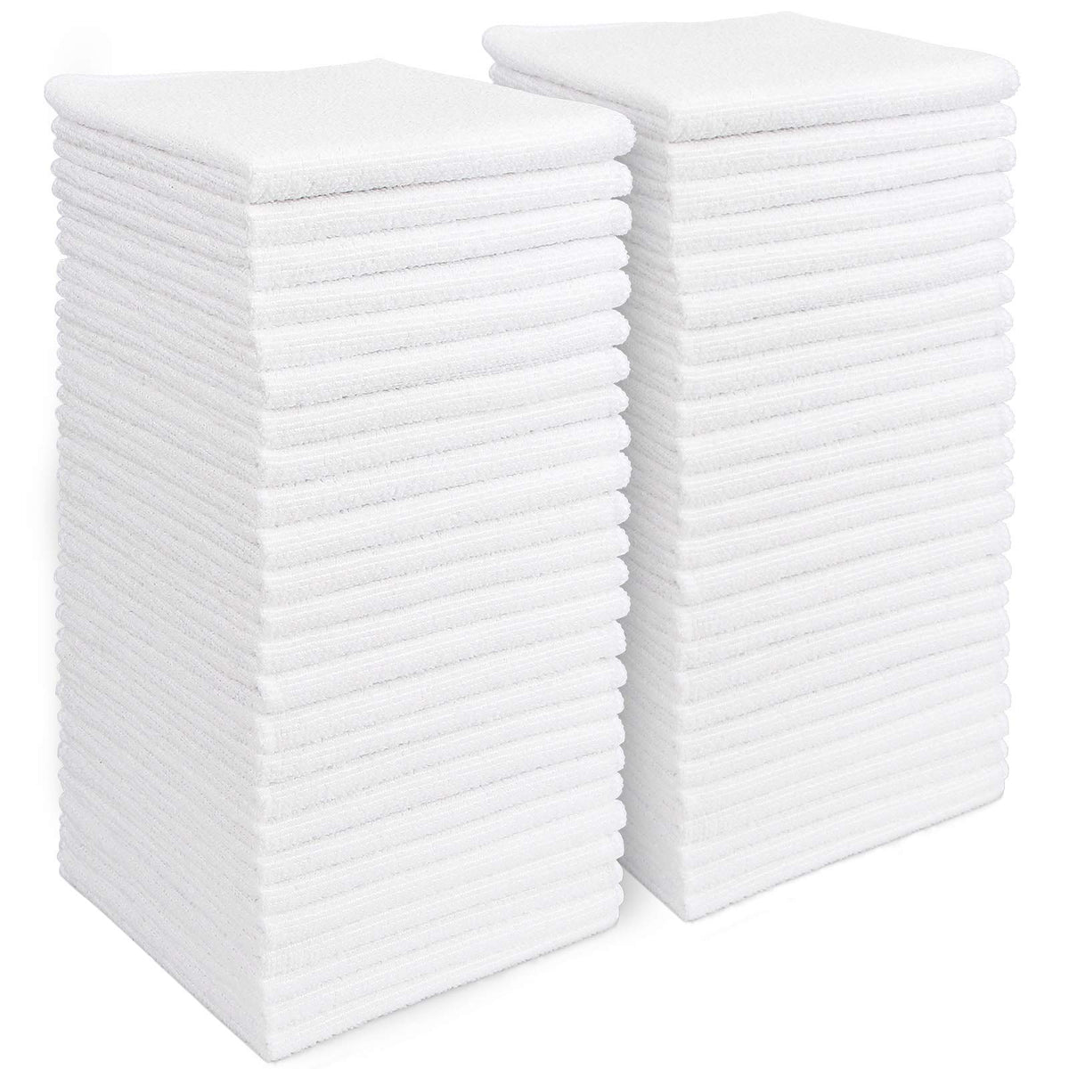 AIDEA Microfiber Cleaning Cloth-50PK, Microfiber Towels for Cars 12"x12"