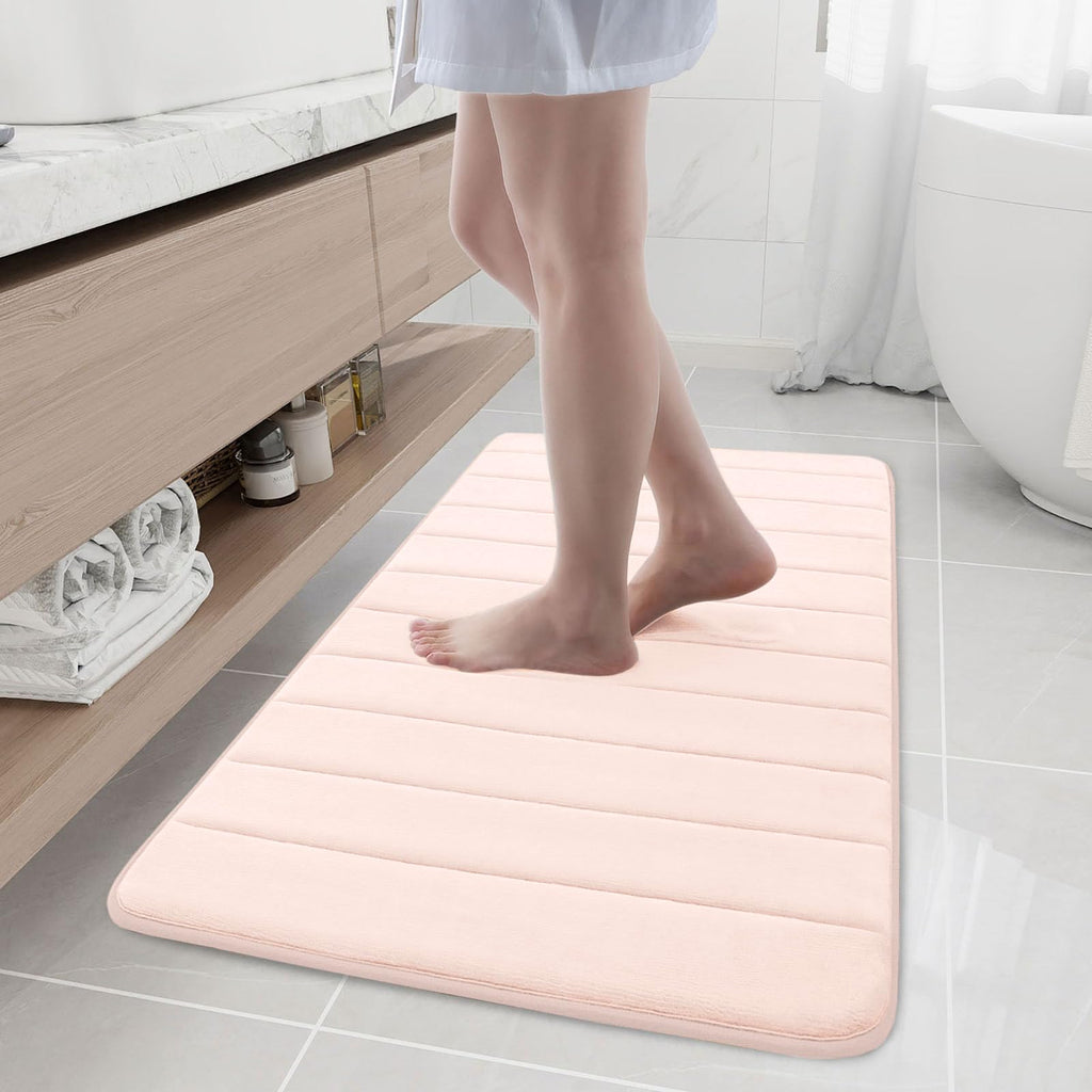 Buganda Memory Foam Bath Mat 30 x 20, Ultra Soft Absorbent Bathroom Rugs