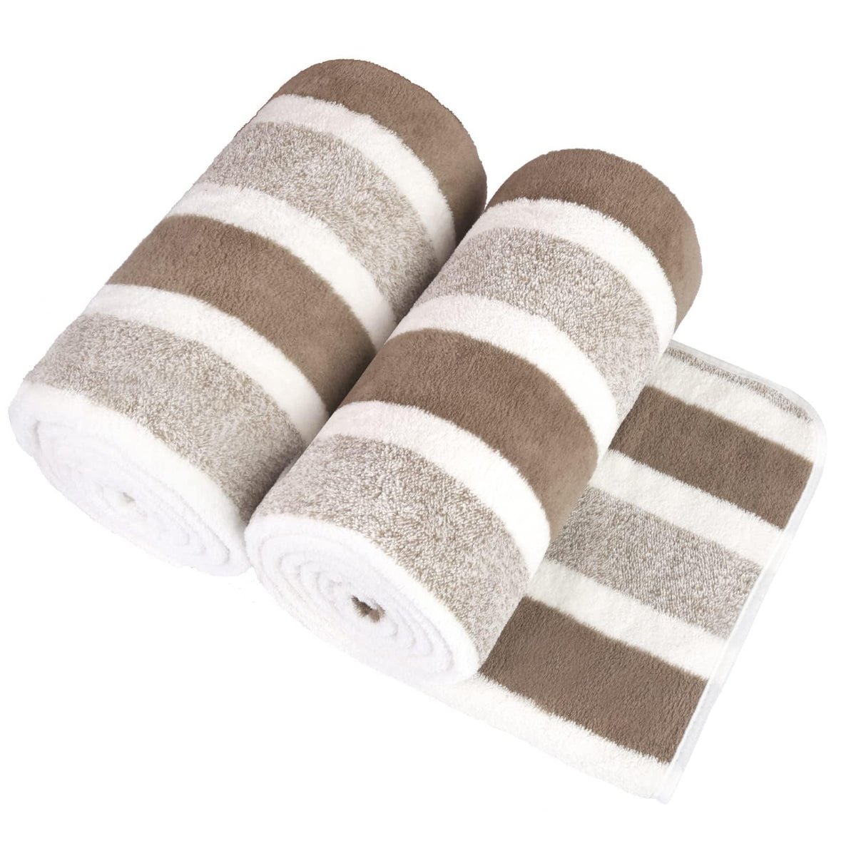 JML Microfiber Bath Towel with Hanging Loop, 2 Pack, 30" x 60", Grey