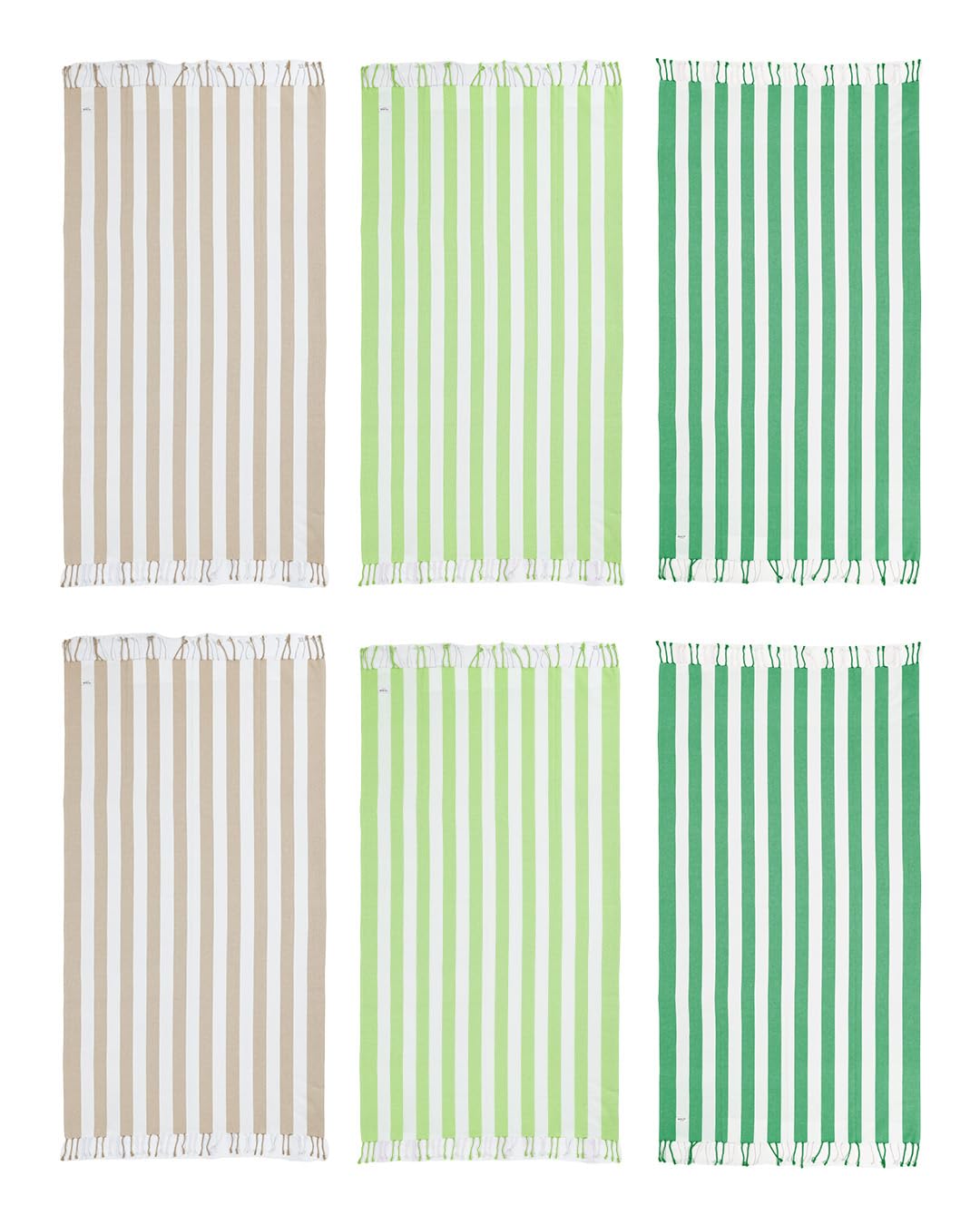 LANE LINEN Turkish Towels 6 Pcs, Beach Towels Oversized, Soft - Beach Party