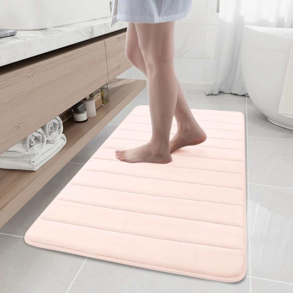 Buganda Memory Foam Bath Mat 30 x 20, Ultra Soft Absorbent Bathroom Rugs