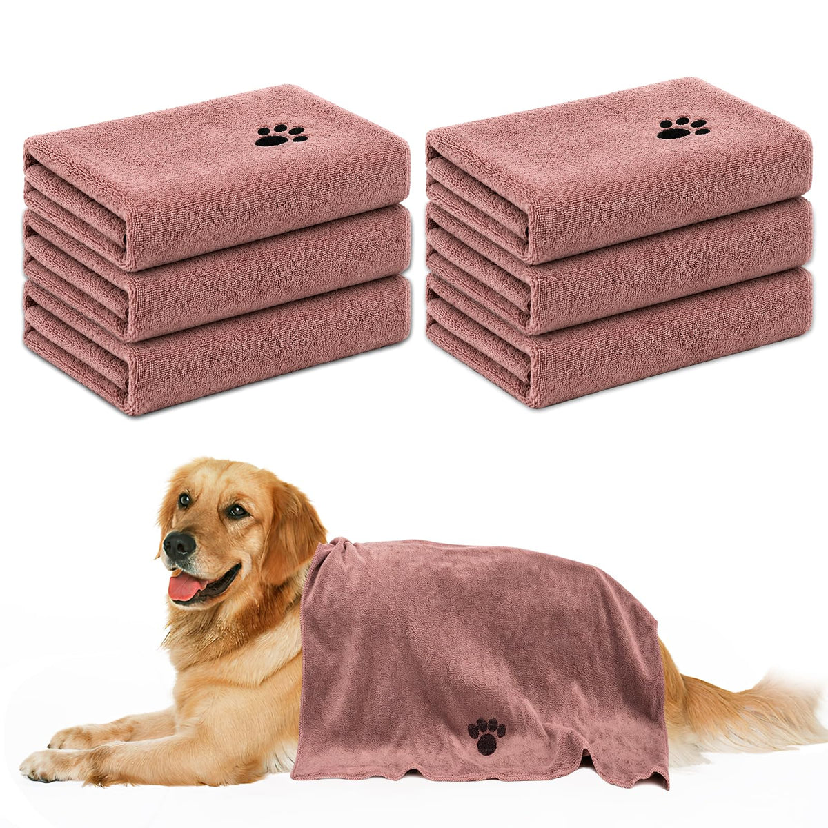 2 Pack Microfiber Dog Towels for Drying Dogs, Large Size 40'' X 23.6''