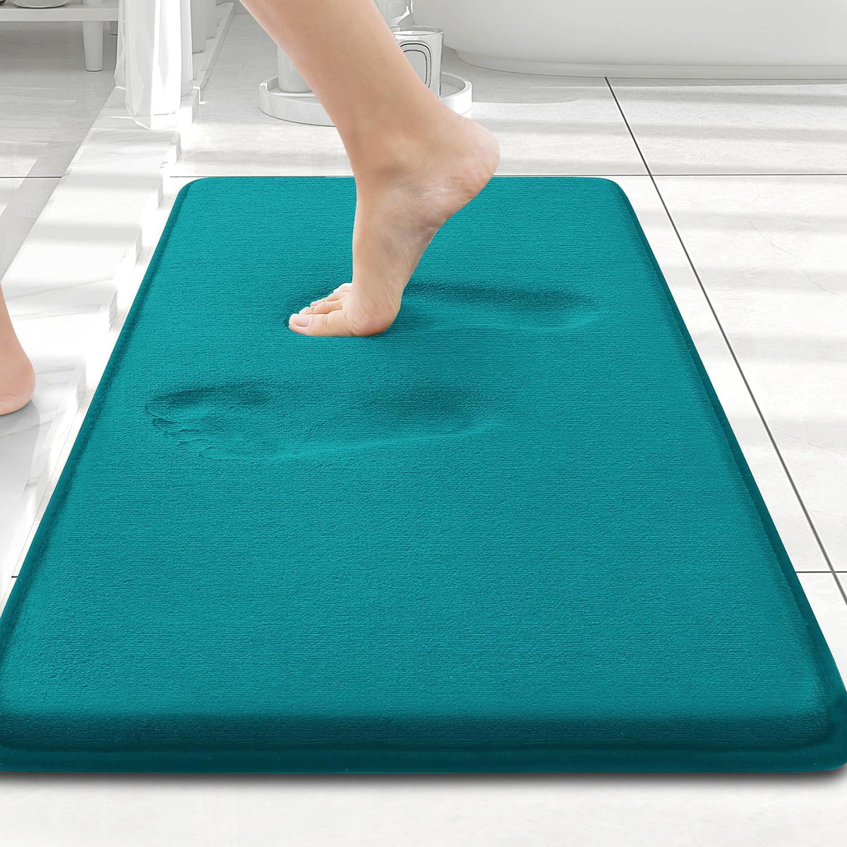 Smiry Memory Foam Bath Mat 30x20, Extra Soft and Absorbent Bathroom Rugs
