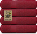 Luxury Bath Towels Set of 4 (27” x 54”) | Towels for Bathroom | Super Soft | Highly Absorbent Towels for Home, Spa, Gym (Cream)