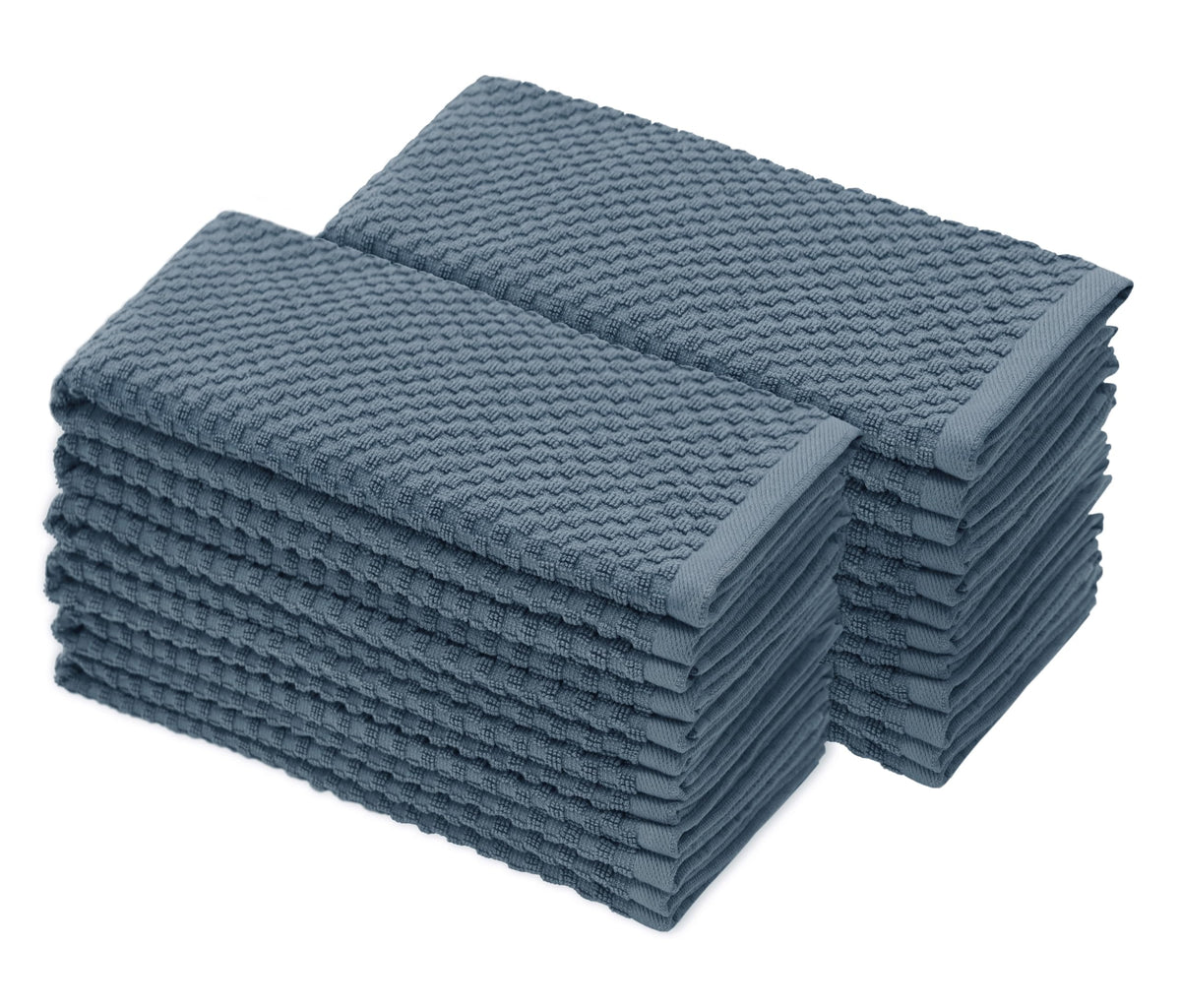 COTTON CRAFT Amazing Kitchen Towel - 12 Pack 100% Cotton Waffle Terry Towel
