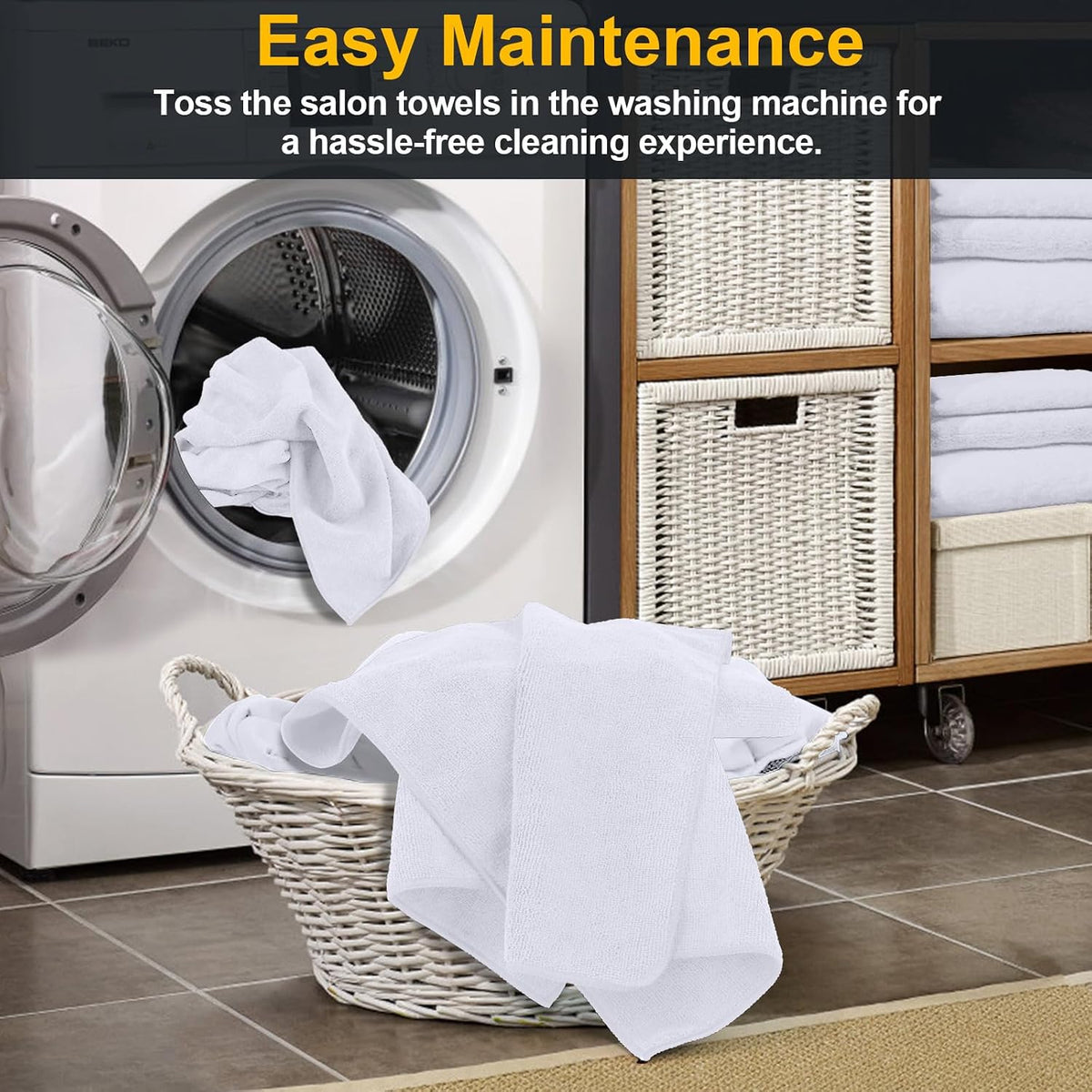 UNIMADE Salon Towels 24 Pack, Super Soft Microfiber Hand Towel