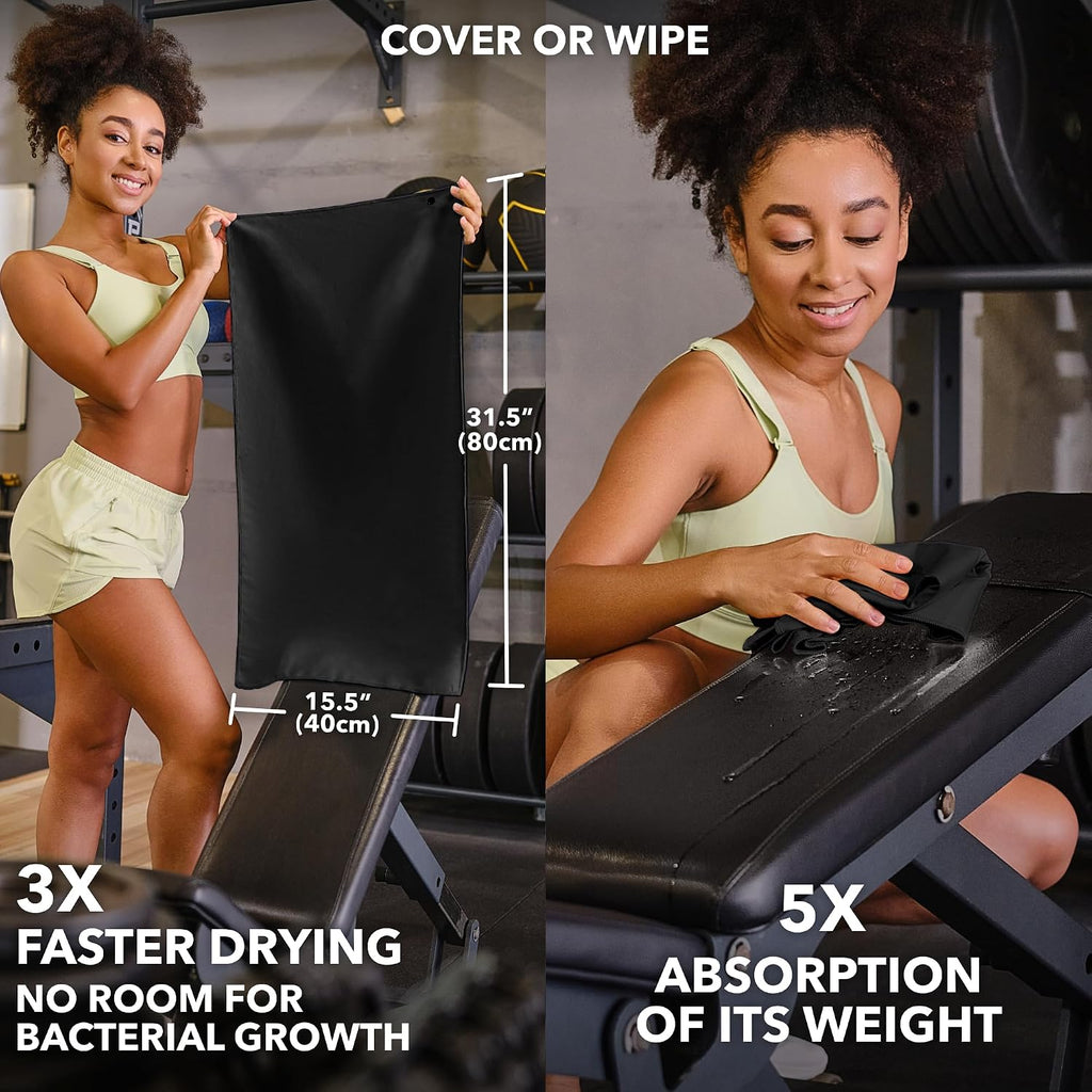 Trailoom Microfiber Gym Towels, Quick Dry, Highly Absorbing, Odor-Free