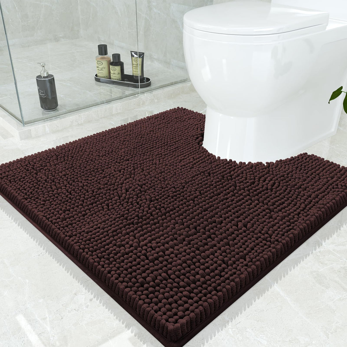 Smiry Bathroom Rugs 30X20, Luxury Chenille Extra Soft Absorbent Bath Mat