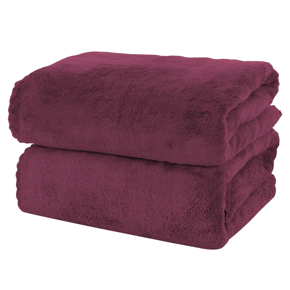 MOONQUEEN 2 Pack Premium Bath Towel Set - Quick Drying - Microfiber Coral Velvet Highly Absorbent Towels - Multipurpose Use as Bath Fitness, Bathroom, Shower, Sports, Yoga Towel (Grey)