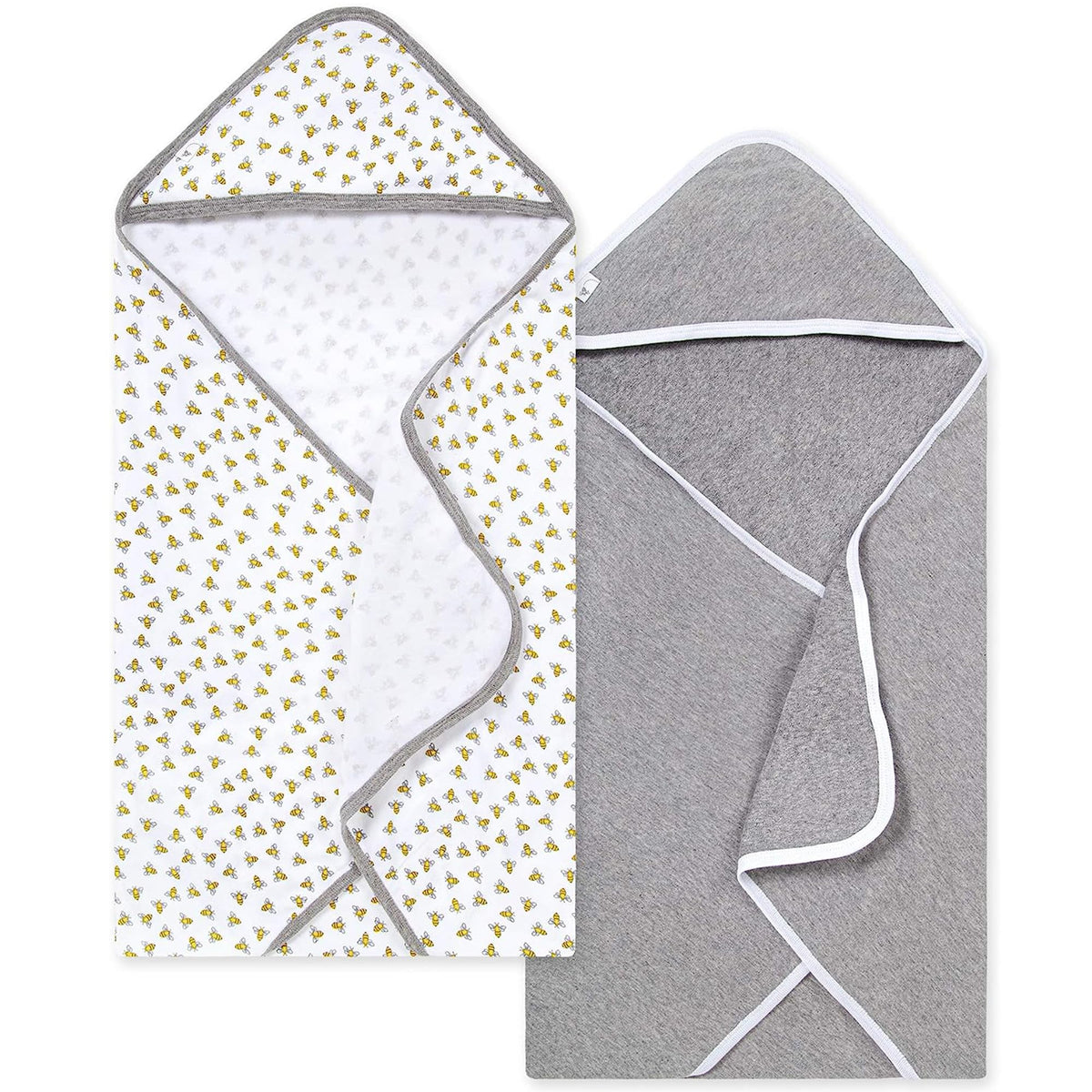 Burt's Bees Baby Infant Hooded Towels, Unisex Bath Essentials, 2-Pack