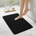 White Bathroom Rugs Non Slip 24"x16",Absorbent Bath Mat Quick Dry