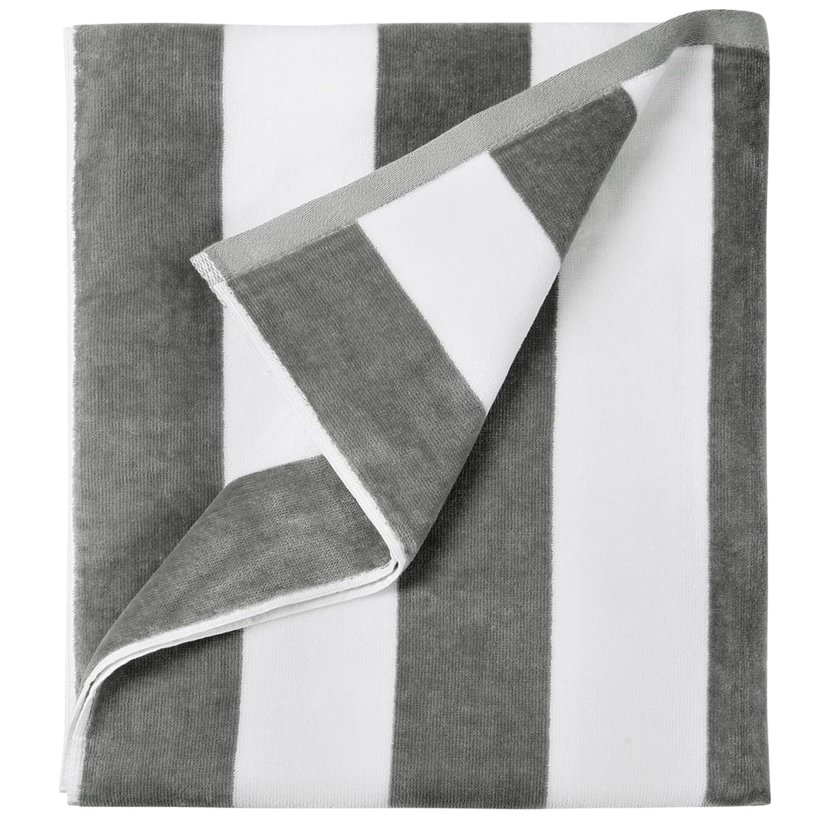 LULUHOME Oversized Beach Towel 36x70 Inch,100% Cotton,Striped Pool Towel