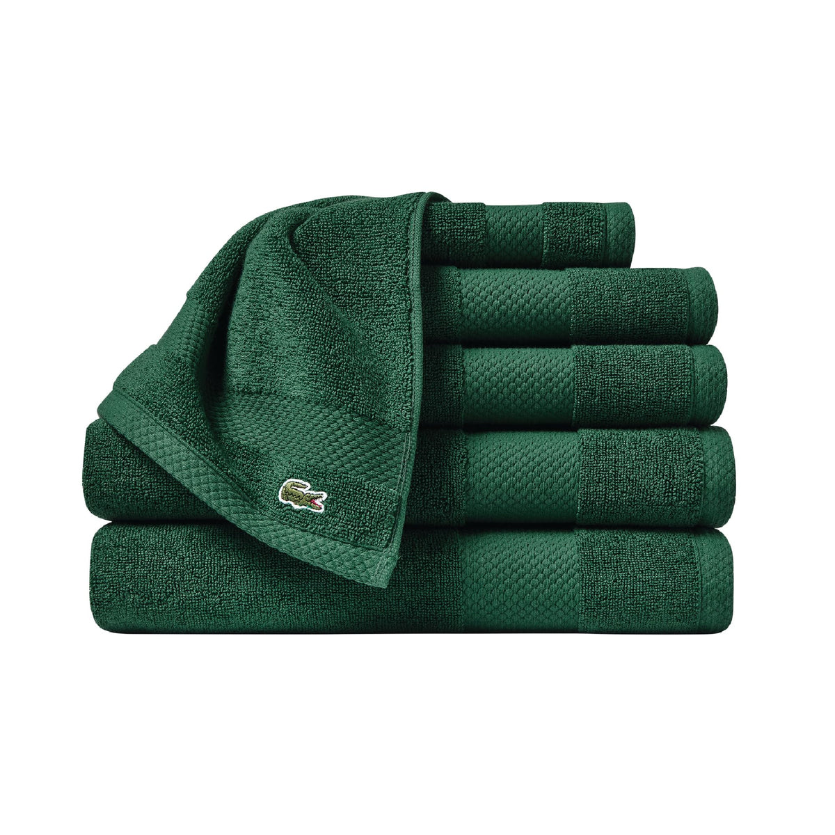Lacoste Heritage 100% Supima Cotton Bath Towel 30" x 54", Aloe
