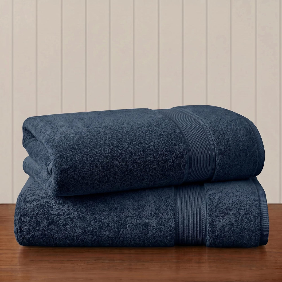 Madison Park 800GSM 100% Cotton Bathroom Bath Towel Set of 8, Light Blue