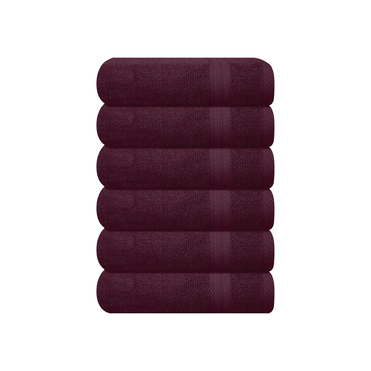 GLAMBURG Ultra Soft 8-Piece Towel Set - 100% Pure Ringspun Cotton, Contains 2 Oversized Bath Towels 27x54, 2 Hand Towels 16x28, 4 Wash Cloths 13x13 - Ideal for Everyday use, Hotel & Spa - Black