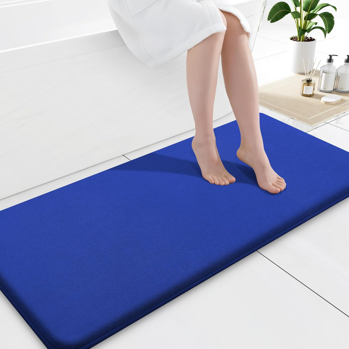 Smiry Memory Foam Bath Mat 30x20, Extra Soft and Absorbent Bathroom Rugs
