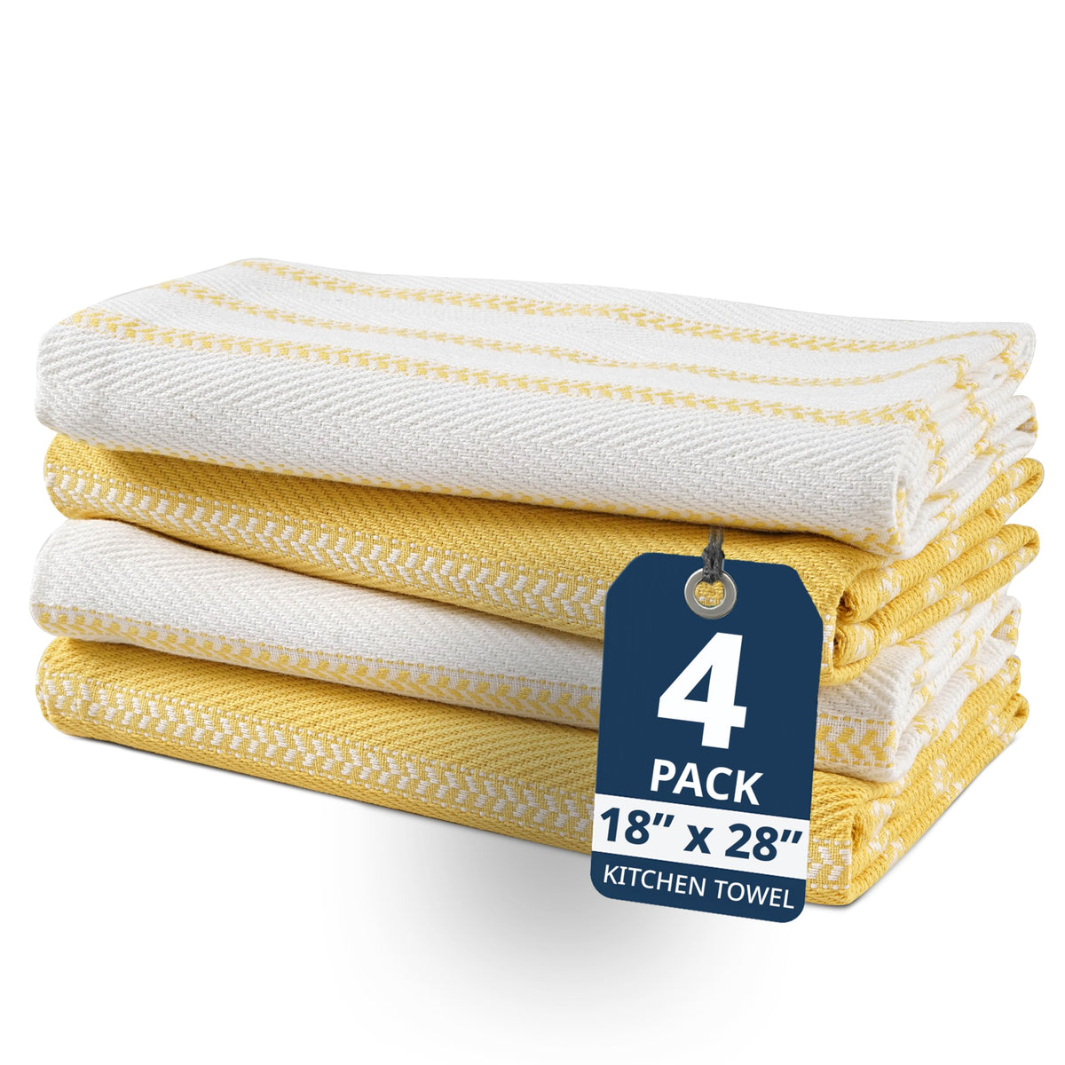 LANE LINEN Dish Towels for Kitchen 100% Cotton Tightly Woven 6 Pack - Olive