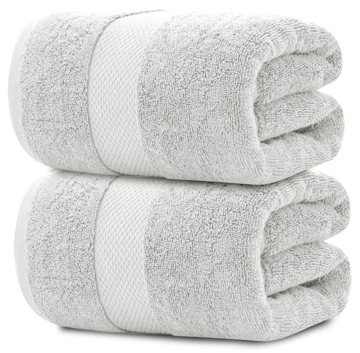 White Classic Luxury Bath Sheets Towels for Adults Extra Large 35x70 Inch - 700 GSM Turkish Cotton, Highly Absorbent | Hotel Collection | 2 Pack