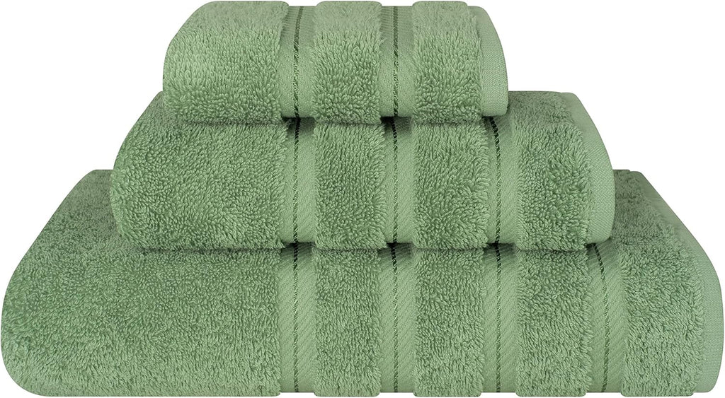 American Soft Linen 100% Cotton Luxury Turkish Towels, 3 Piece Towel Set