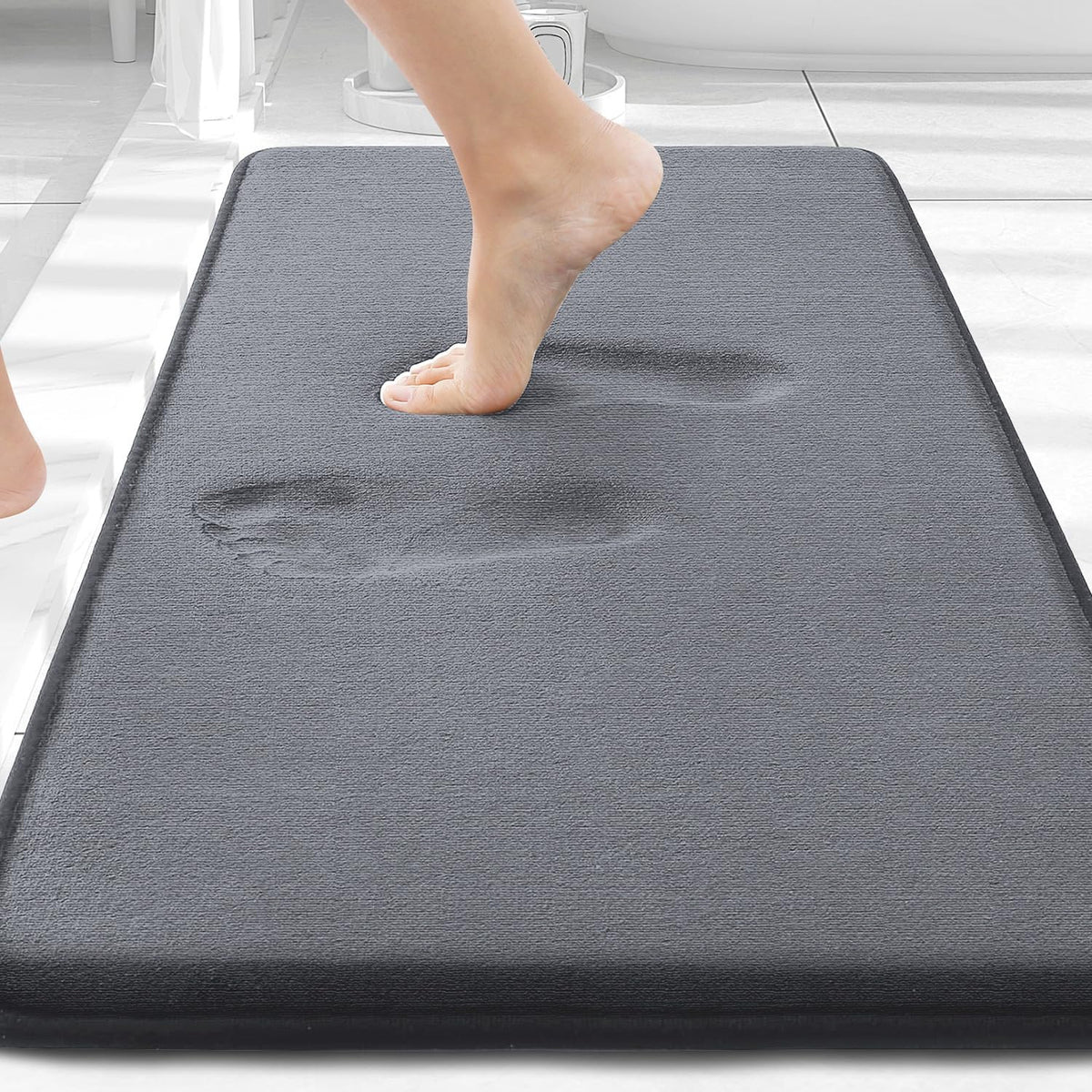 Smiry Memory Foam Bath Mat 30x20, Extra Soft and Absorbent Bathroom Rugs