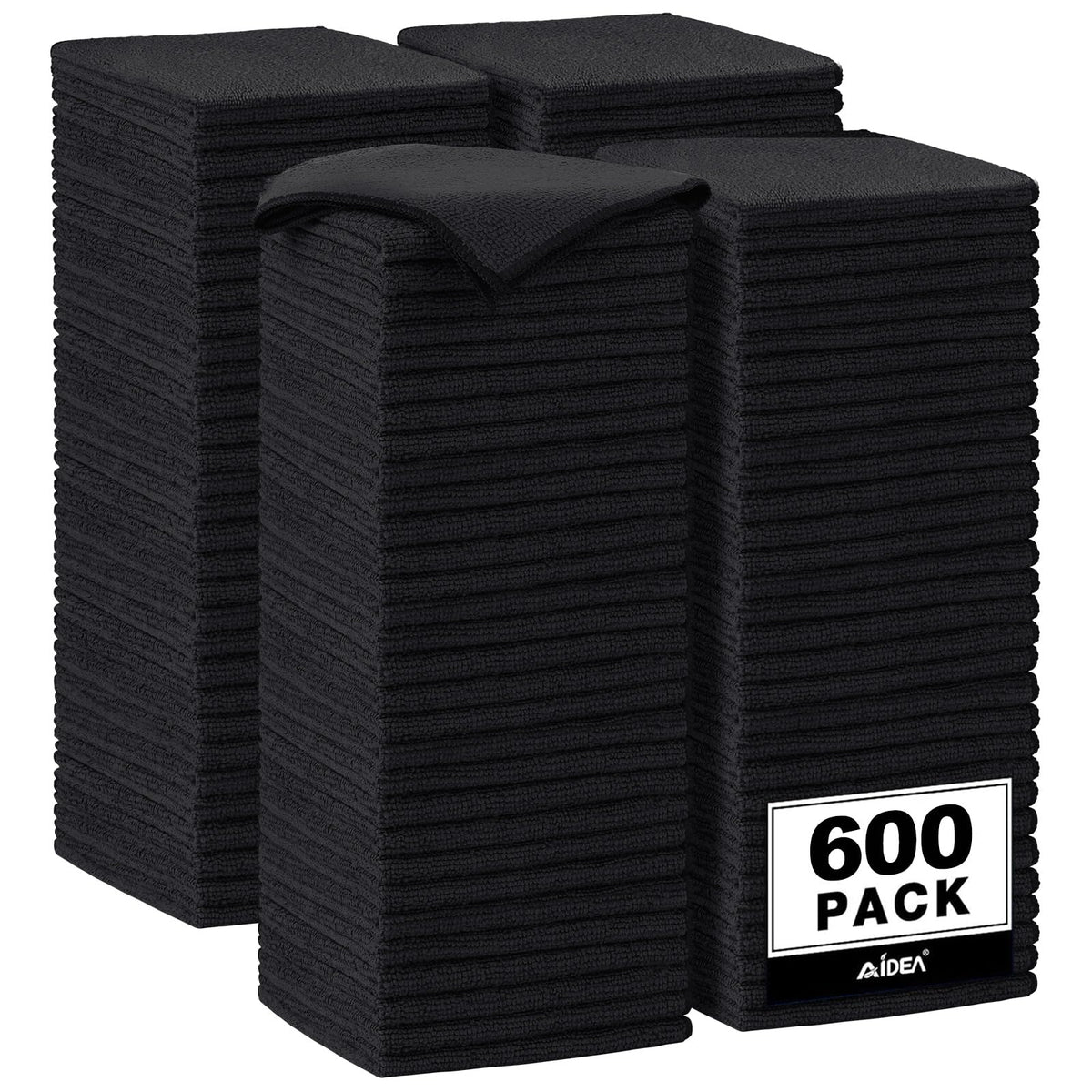 AIDEA Microfiber Cleaning Cloth-50PK, Microfiber Towels for Cars 12"x12"