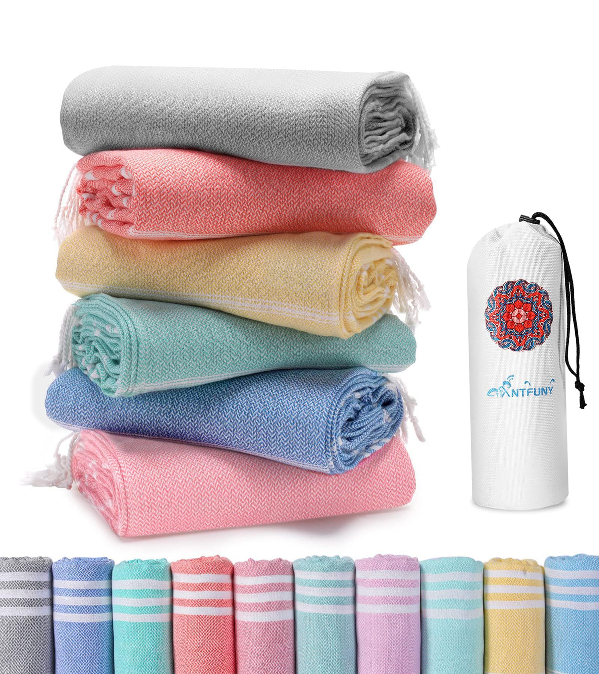 Turkish Beach Towels Vacation Essentials Quick Dry Sand Free Soft Absorbent Adult Oversized Bath Pool Swim Long Towel Lightweight Thin Fast Drying Over The Chair Towel Sand Repellent Anti Yellow