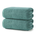 REDKISS 2 Pack Extra Large 35x70 Inch Cotton Bath Towels, Light Gray