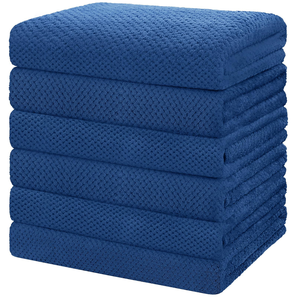 HOMEXCEL 4PK Bath Towel Set, 30x60 in, Absorbent Large Towels for Bathroom
