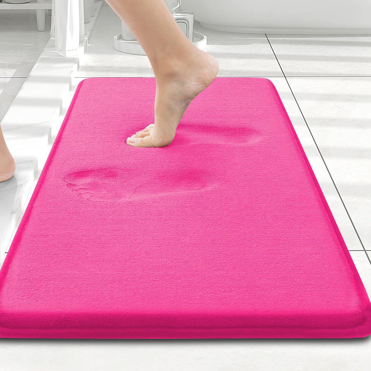 Smiry Memory Foam Bath Mat 30x20, Extra Soft and Absorbent Bathroom Rugs