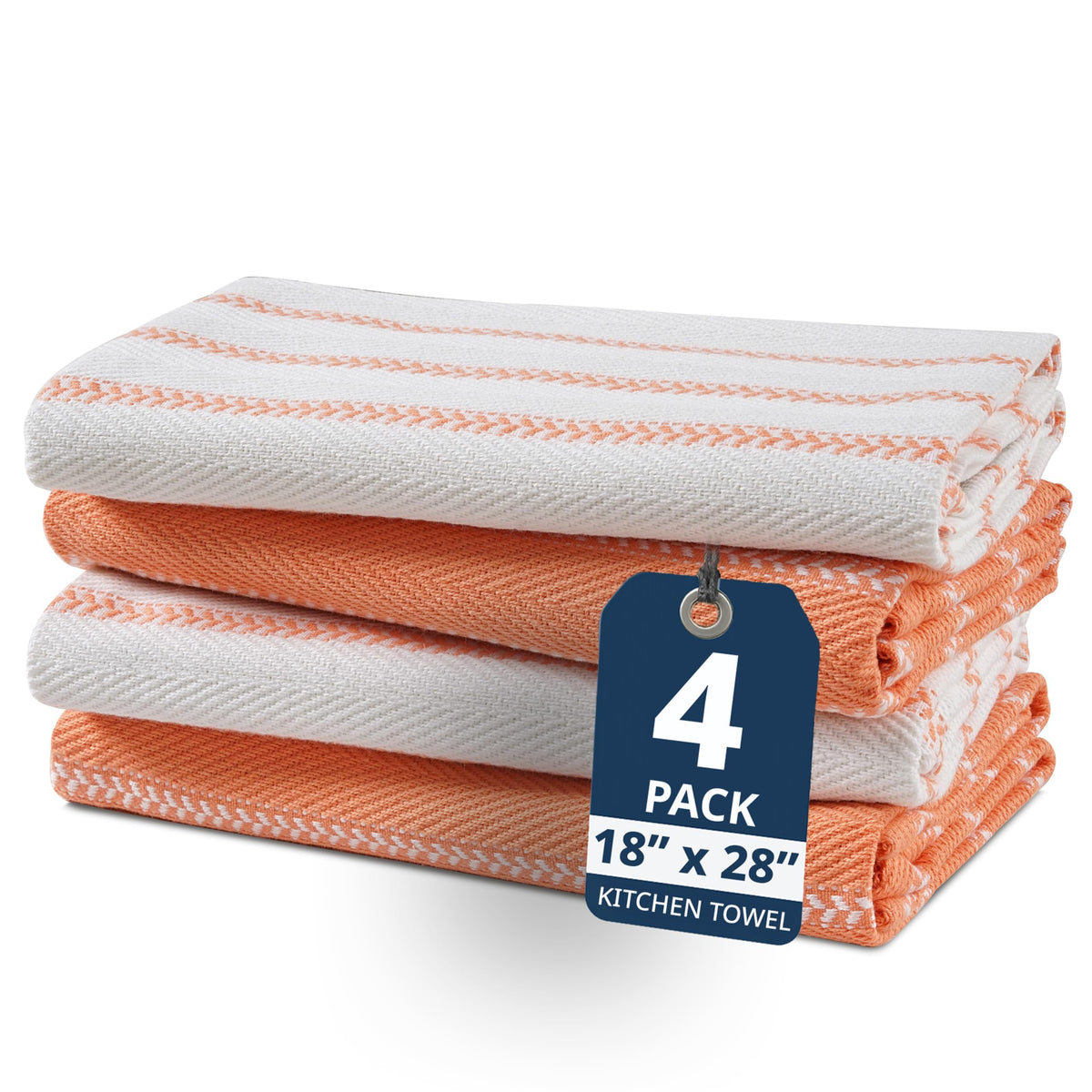 LANE LINEN Dish Towels for Kitchen 100% Cotton Tightly Woven 6 Pack - Olive