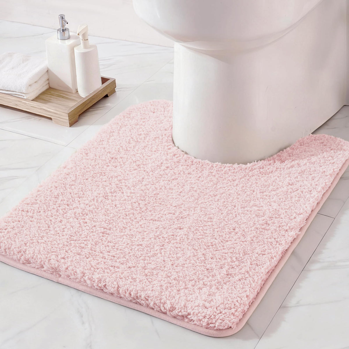 Exclusivo Mezcla Bathroom Rugs Mats 17x24, Navy Blue