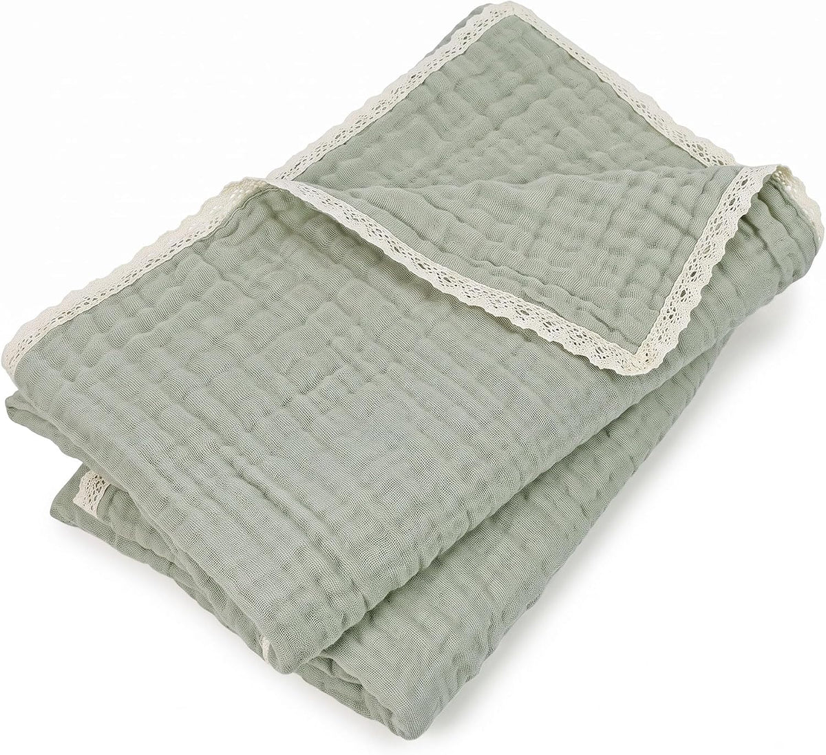 Lightweight Cotton Bath Towels, 2 Pack Quick Dry Muslin Towels for Adults