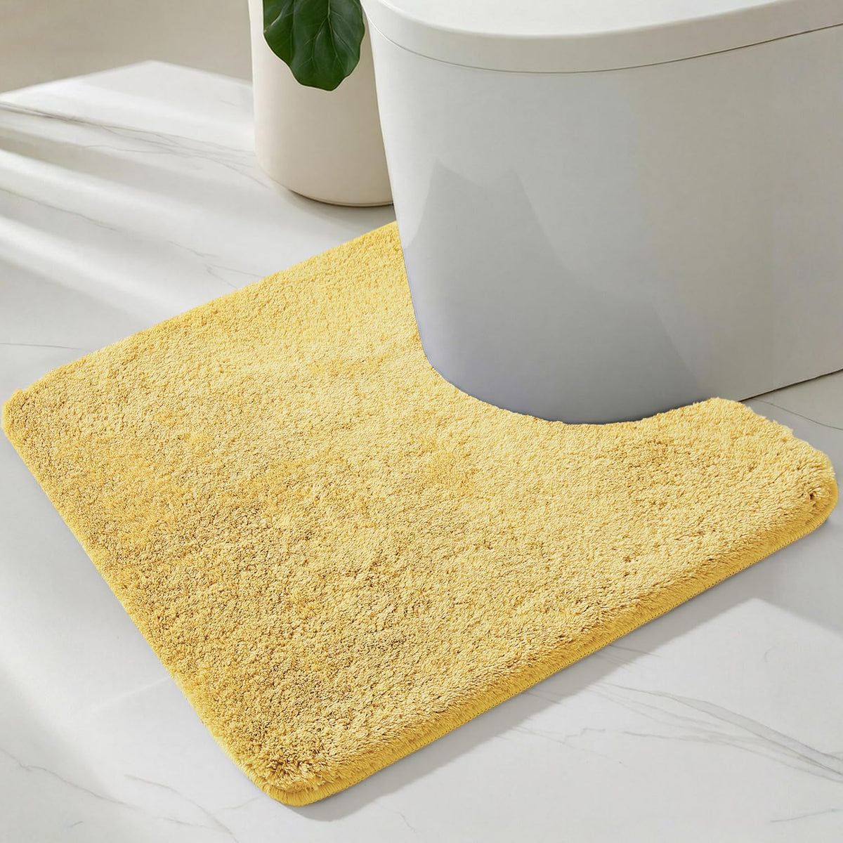 TYUU Navy Blue Bathroom Rugs, Ultra Soft Bath Rugs Non Slip Washable, Super Absorbent Quick Dry Small Bath Mat with Rubber Backing for Bathroom Floor, Shower, or Sink, Navy Blue 16" x 24"