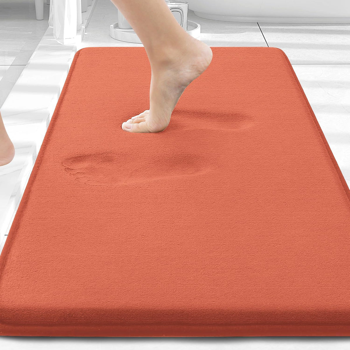 Smiry Memory Foam Bath Mat 30x20, Extra Soft and Absorbent Bathroom Rugs