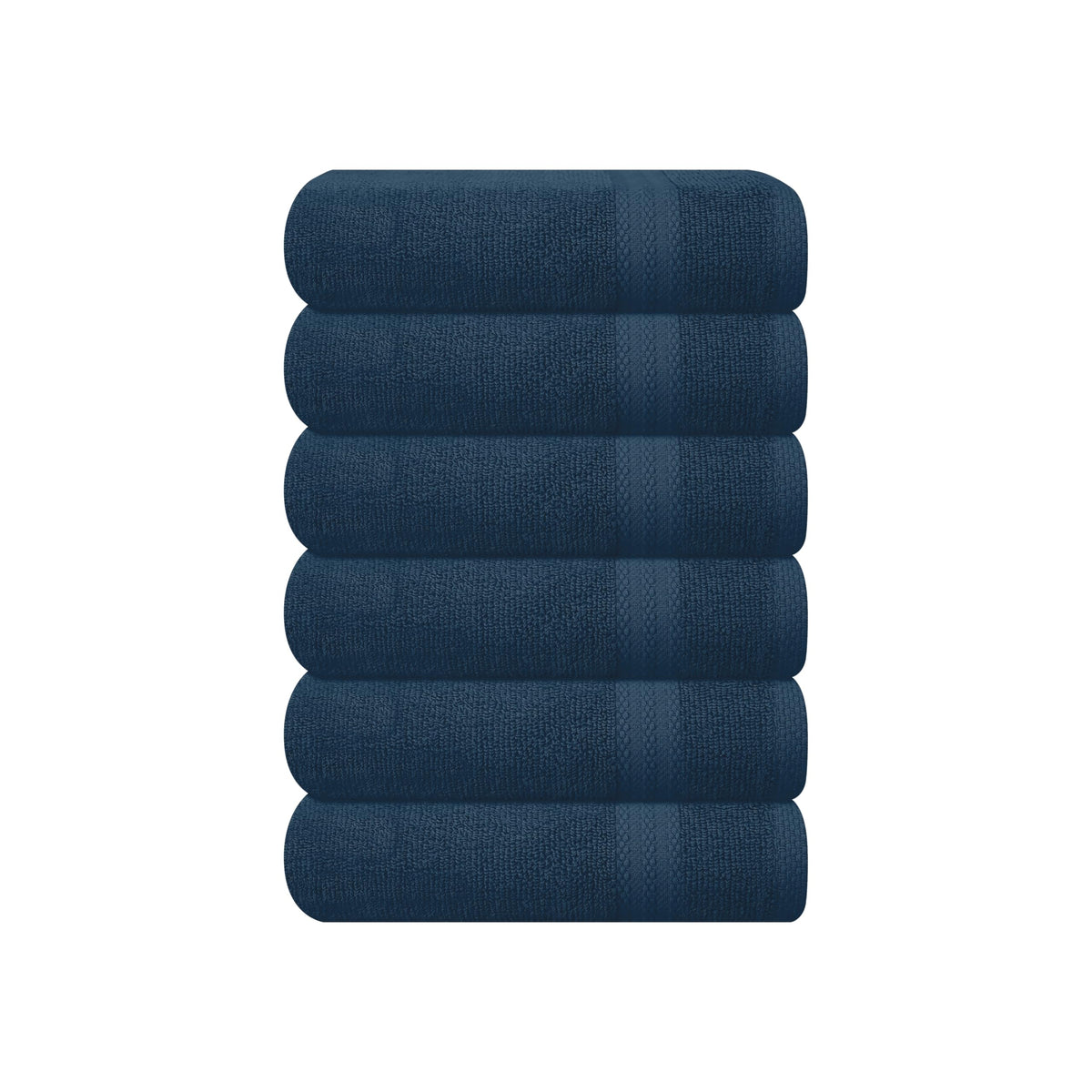 GLAMBURG Ultra Soft 8-Piece Towel Set - 100% Pure Ringspun Cotton, Contains 2 Oversized Bath Towels 27x54, 2 Hand Towels 16x28, 4 Wash Cloths 13x13 - Ideal for Everyday use, Hotel & Spa - Black