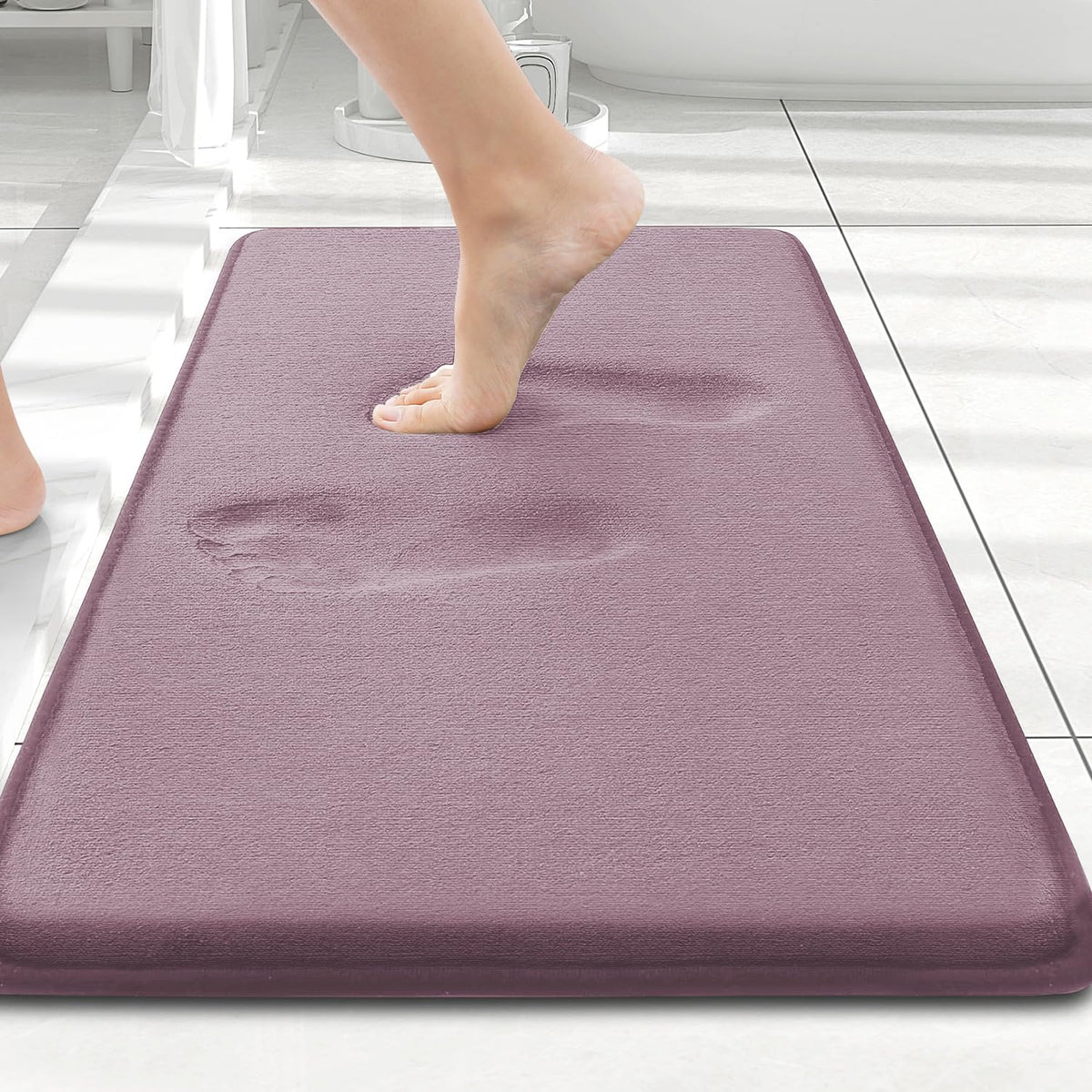 Smiry Memory Foam Bath Mat 30x20, Extra Soft and Absorbent Bathroom Rugs