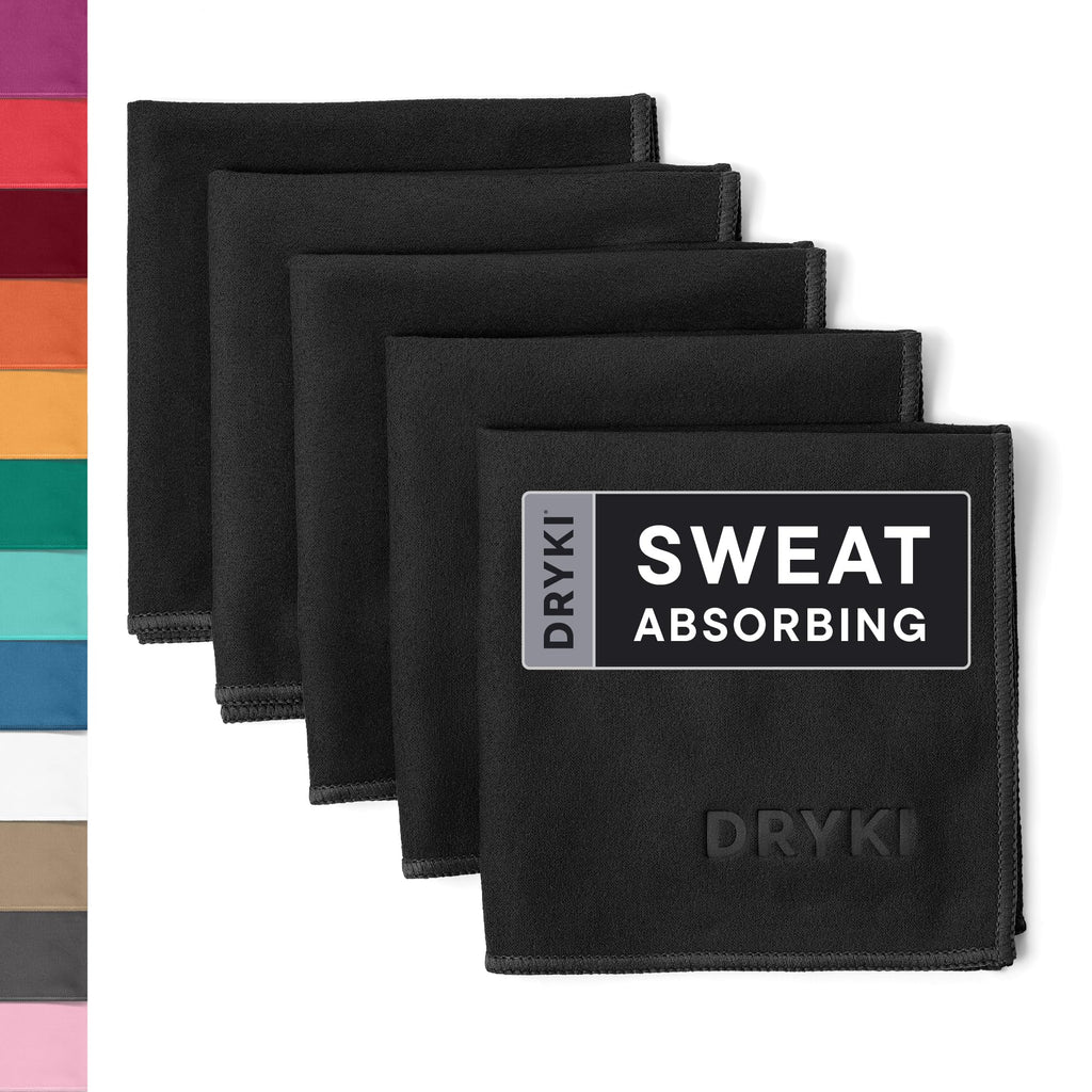 DRYKI Pocket-Sized Sweat Towels - Original Sweat Absorbing Handkerchiefs