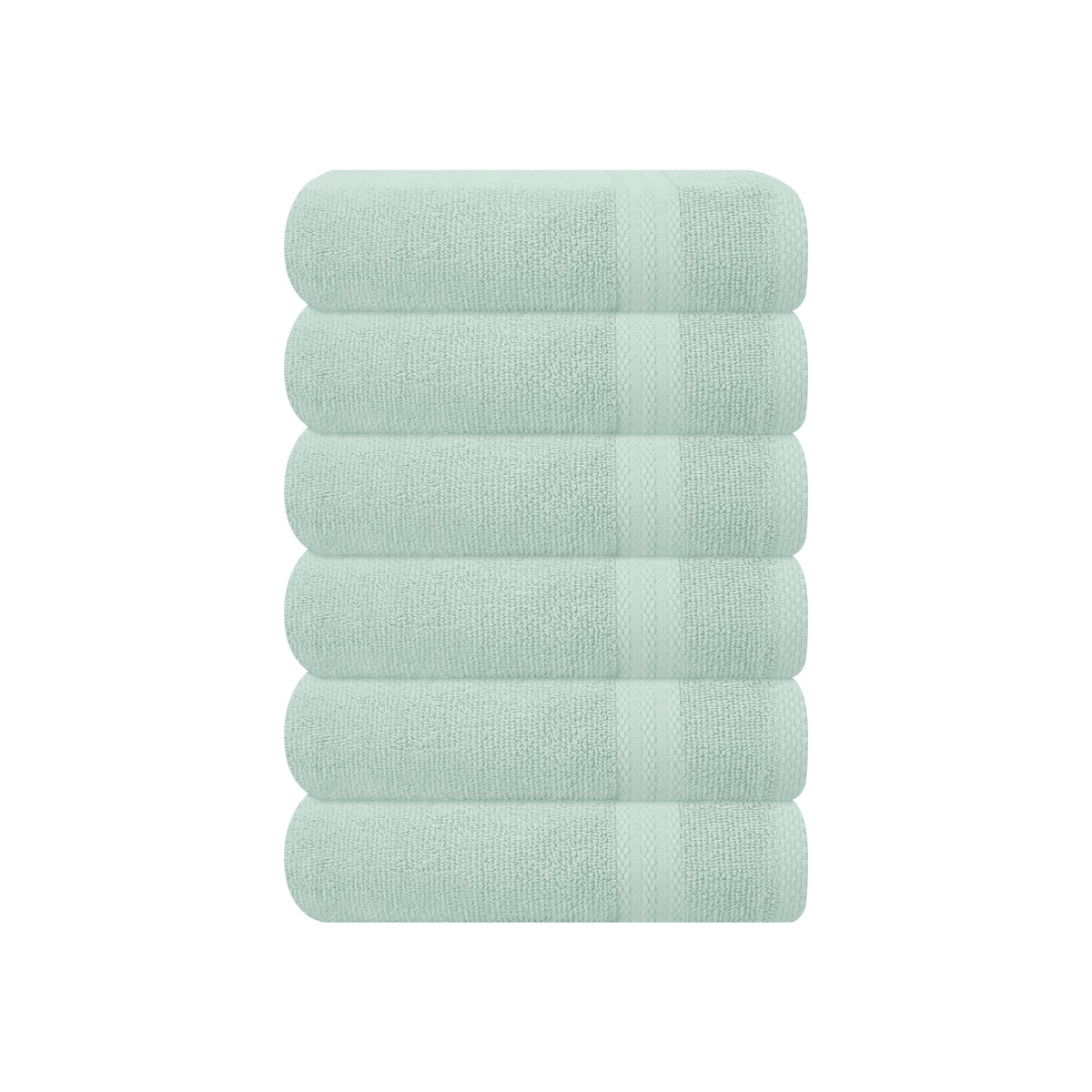 GLAMBURG Ultra Soft 8-Piece Towel Set - 100% Pure Ringspun Cotton, Contains 2 Oversized Bath Towels 27x54, 2 Hand Towels 16x28, 4 Wash Cloths 13x13 - Ideal for Everyday use, Hotel & Spa - Navy Blue