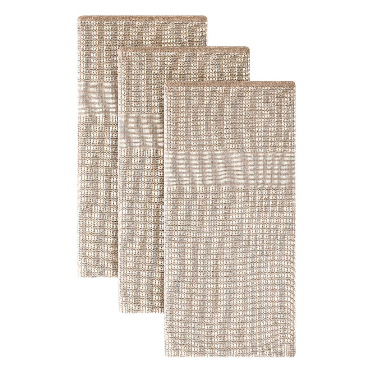 Homaxy 380 GSM Cotton Premium Kitchen Towels 6 Pack, 18"x 28", Khaki