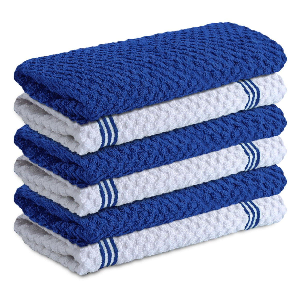 Infinitee Xclusives Kitchen Towels - 6 Pack - Cotton Dish Towel |15" x 25"|