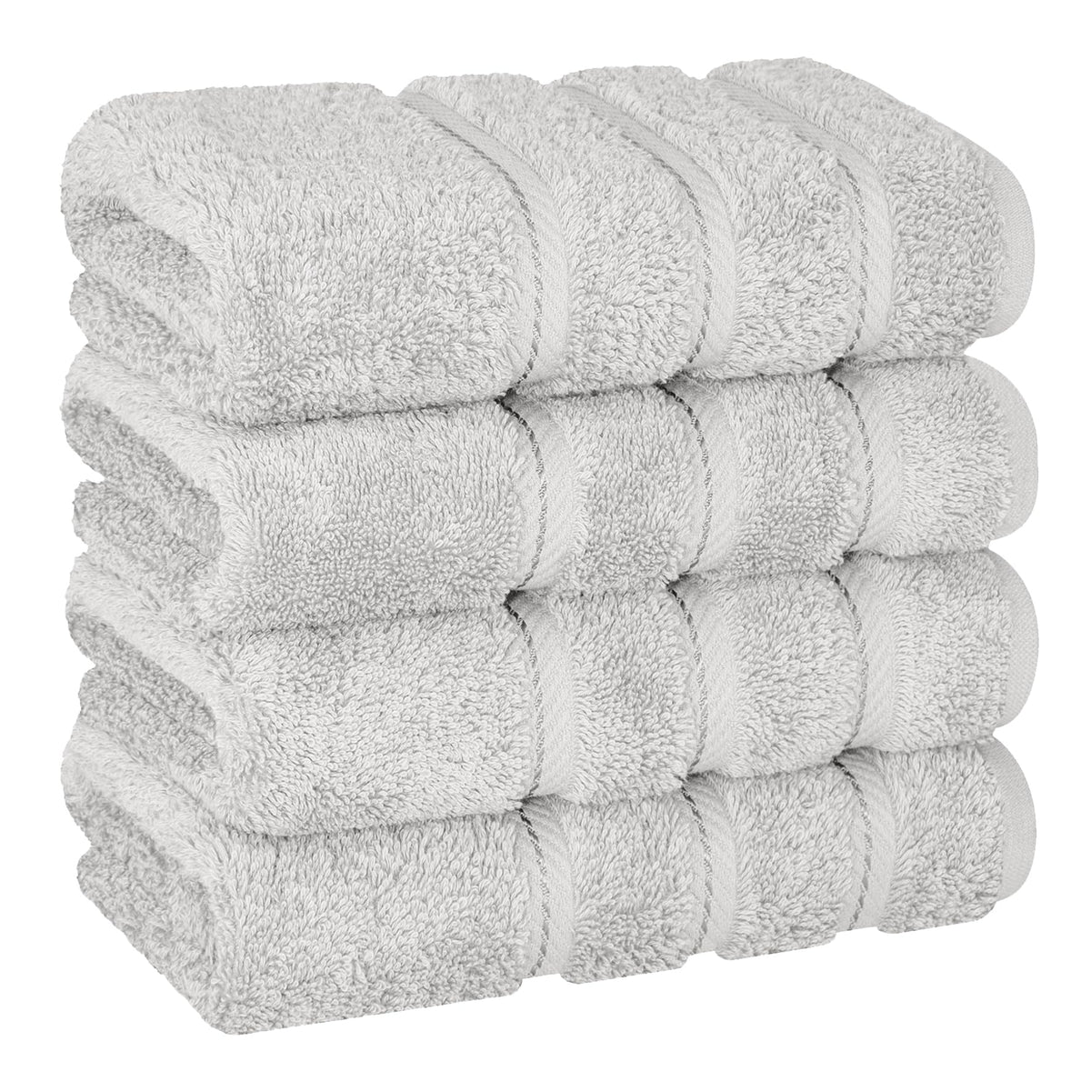 American Soft Linen 100% Cotton Luxury Turkish Towels, 4 PC Bath Towel Set