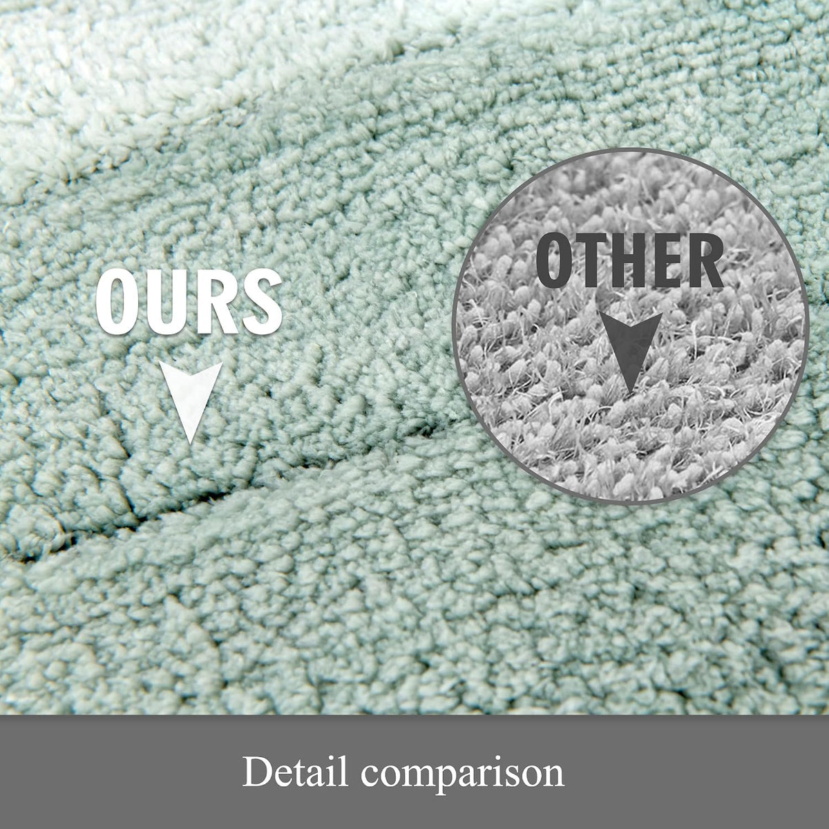Kmson Ombre Bath Mat for Bathroom, Non Slip Ultra Soft and Thick Water Absorbent Bath Carpet, Machine Washable & Quick Dry Bathroom Rug, for Bedroom Door Living Room Green 17" x 24"