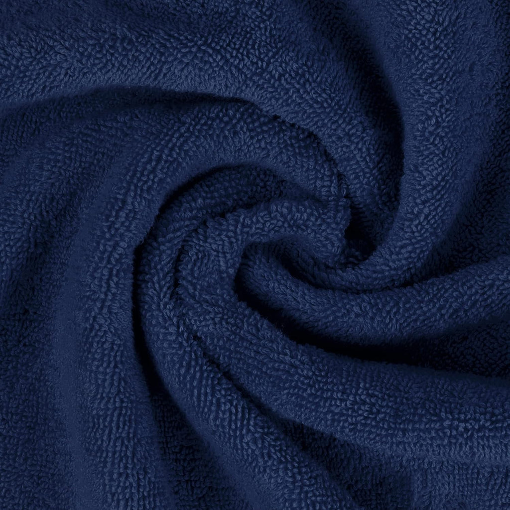 Utopia Towels 6 Piece Hand Towels Set, 16x28 in, 100% Cotton, Navy