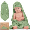 KeaBabies Hooded Baby Towel for Newborn, Baby Bath Towels (Duck, 35x35)