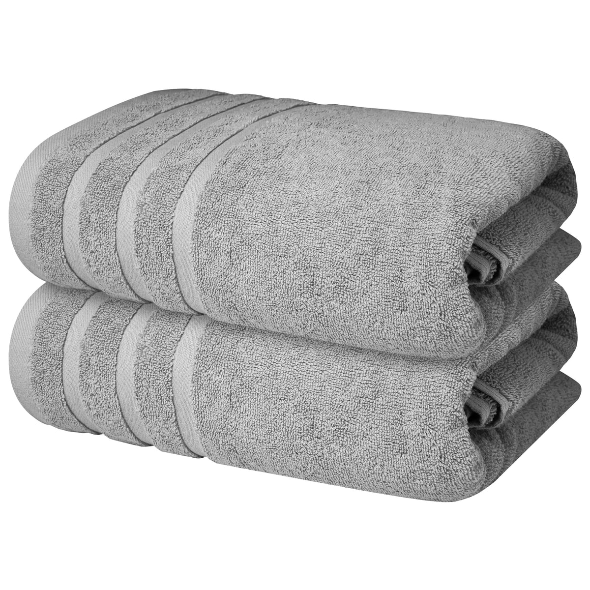Infinitee Xclusives 100% Ring-Spun Cotton Bath Towels for Bathroom - Pack 2