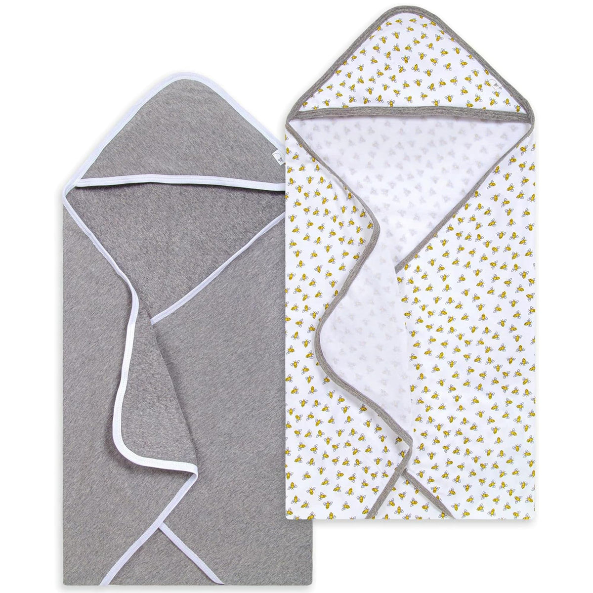 Burt's Bees Baby Infant Hooded Towels, Unisex Bath Essentials, 2-Pack