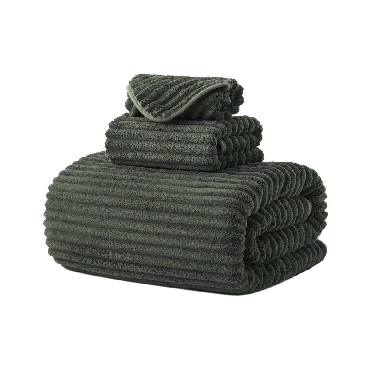 6 PC Bath Towel Set, 40"x80" Oversized Bath Sheets, Navy Blue